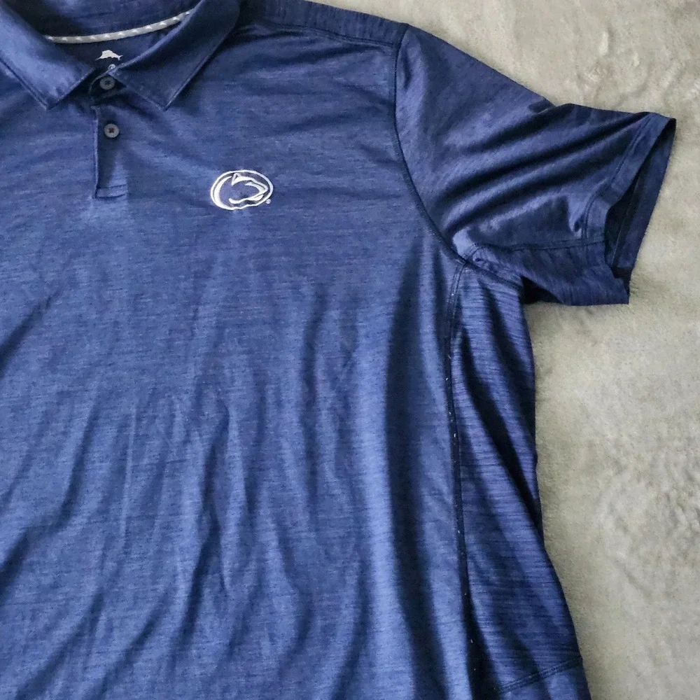 Tommy Bahama Polo Shirt Mens 3XL Blue IslandZone Performance Golf Big & Tall - Picture 3 of 12